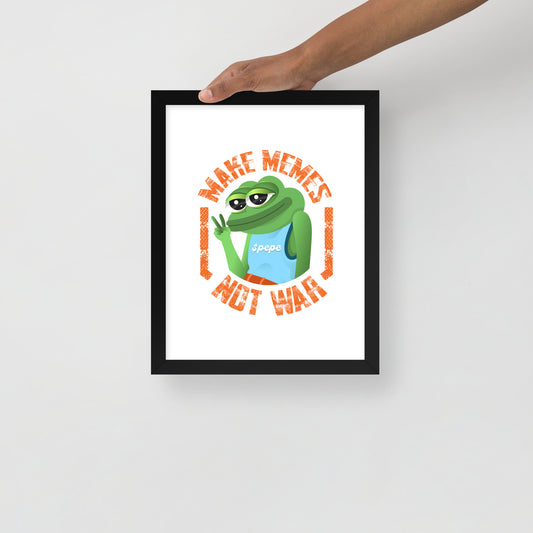 Make Memes Not War Poster