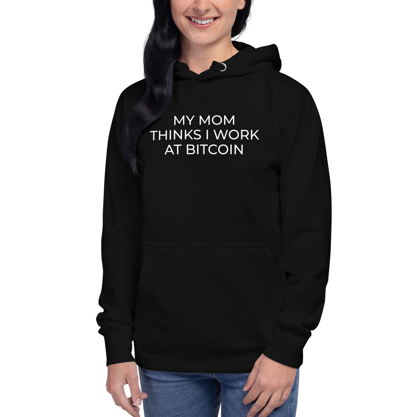 Works at Bitcoin Hoodie in Black