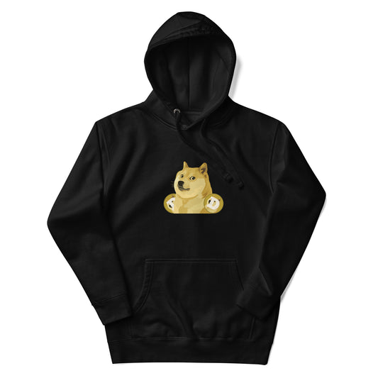 Doge with Doge Logo Hoodie