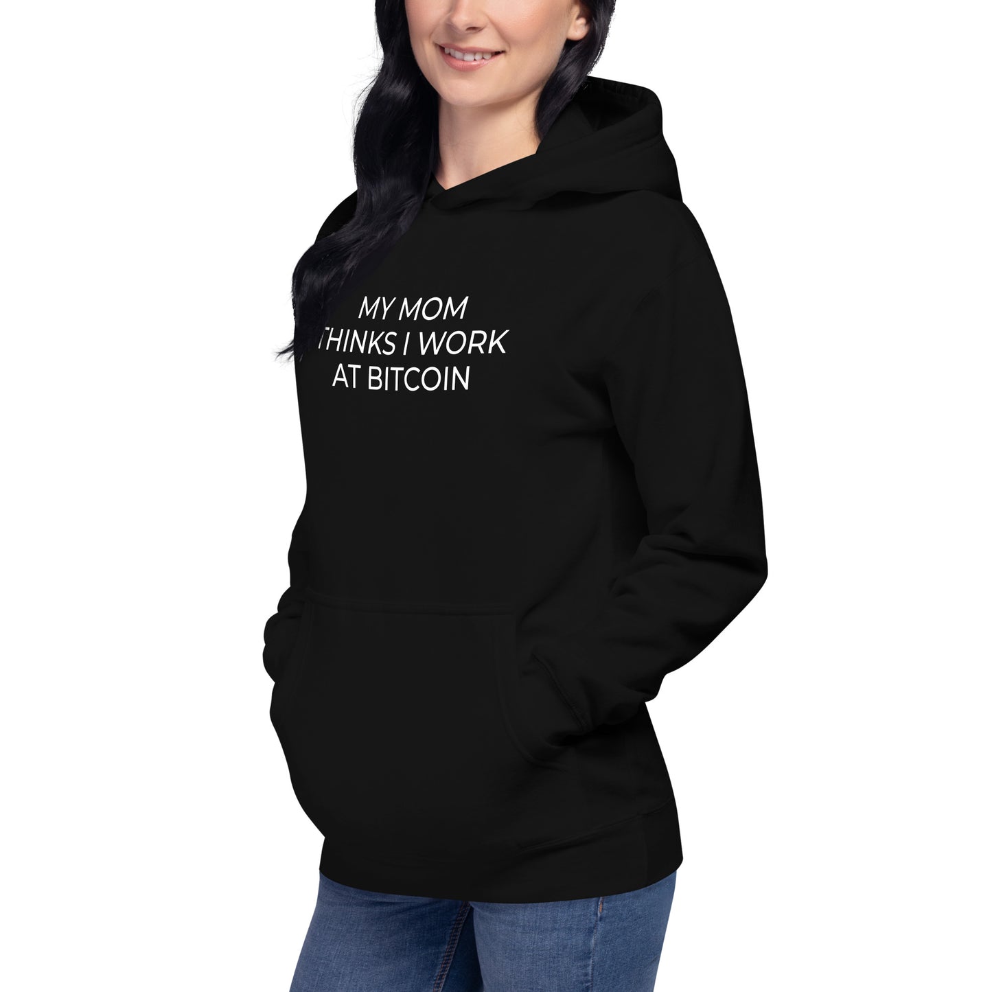 Works at Bitcoin Hoodie in Black
