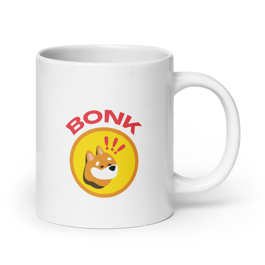 Bonk White glossy mug